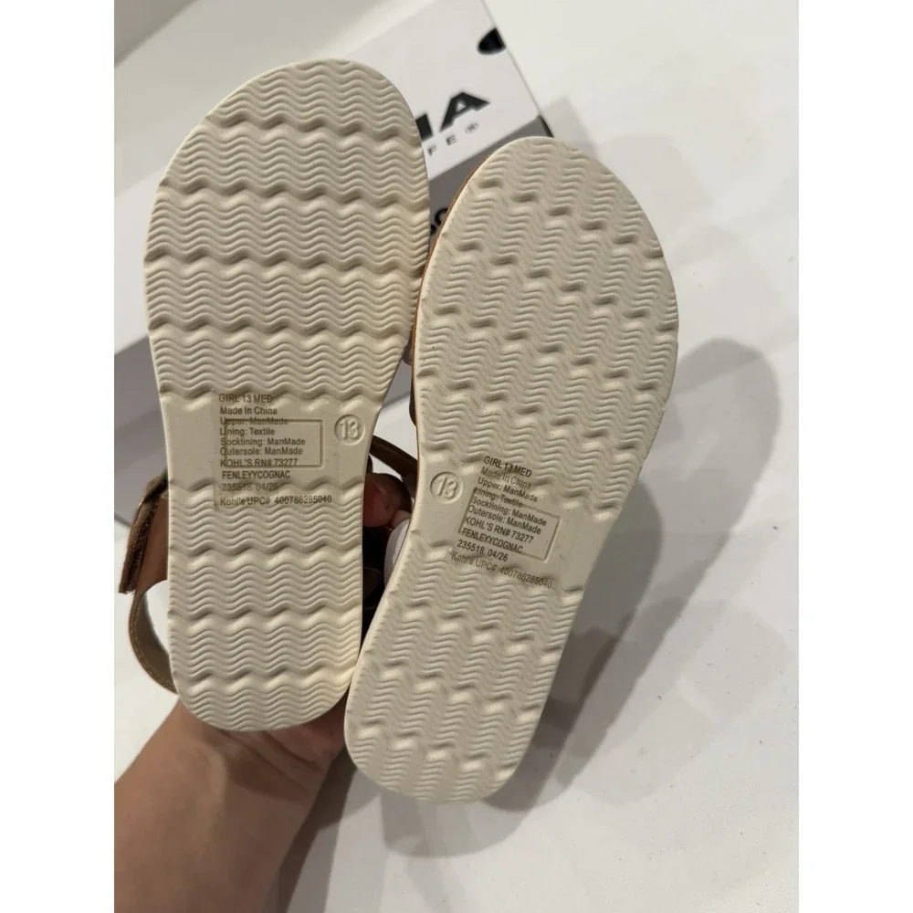 Sonoma Girls size 13 kids Fenleyy Easy On Strappy sandals shoes preppy chic
